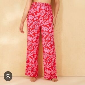 Floral Pink Swim Suit Cover-Up